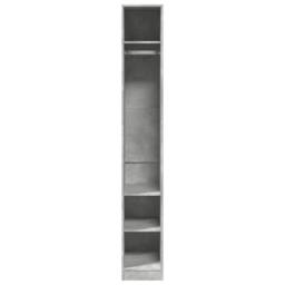 Berkfield Home Wardrobe Concrete Grey 30x50x200 cm Engineered Wood - Size: 30 x 50 x 200 cm - thumbnail 4