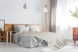 New Edge Blinds Waffle Collection Cotton Throw in Beige - Size: 178 cm x 254 cm - thumbnail 4