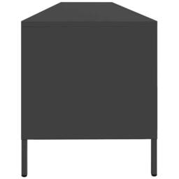 Berkfield Home TV Cabinet Black 202x39x43.5 cm Cold-rolled Steel - thumbnail 6