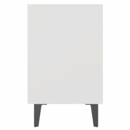 Berkfield Home Bed Cabinets with Metal Legs 2 pcs White 40x30x50 cm - Size: 40 x 30 x 50 cm - thumbnail 6