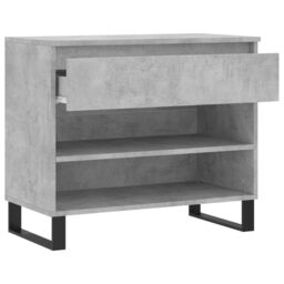 Berkfield Home Shoe Cabinet Concrete Grey 70x36x60 cm Engineered Wood - Size: 70 x 36 x 60 cm - thumbnail 6