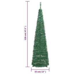 Berkfield Home Beautiful Artificial Christmas Tree Pop-up 50 LEDs Green 120 cm - thumbnail 9
