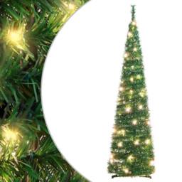 Berkfield Home Beautiful Artificial Christmas Tree Pop-up 50 LEDs Green 120 cm - thumbnail 2