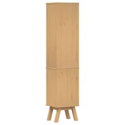 Berkfield Home Bathroom Cabinet Brown 35x30x159 cm Solid Pine wood in Beige - Size: 35 x 30 x 159 cm - thumbnail 8