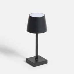 OHS Bedside Cordless Table Lamp LED Battery Operated Night Light in Black - thumbnail 4