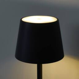 OHS Bedside Cordless Table Lamp LED Battery Operated Night Light in Black - thumbnail 2