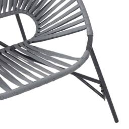 Berkfield Home Beautiful Garden Chair Set 3 pcs Black & Light Grey Poly Rattan - thumbnail 9