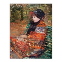 Artery8 Mary Cassatt Framed Wall Art Print Autumn Portrait of Lydia in a Park - Size: A4 - thumbnail 3