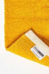 Homescapes 100% Cotton Plain Chenille Hall Runner, 66 x 200 cm in Mustard - Size: 66 cm x 200 cm - thumbnail 5