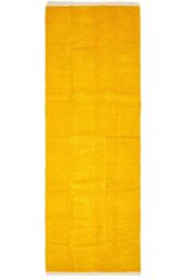 Homescapes 100% Cotton Plain Chenille Hall Runner, 66 x 200 cm in Mustard - Size: 66 cm x 200 cm - thumbnail 2