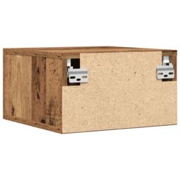 Berkfield Home Bedside Cabinet Wall-Mounted Old Wood 35x35x20 cm in Brown - Size: 35 x 35 x 20 cm - thumbnail 8