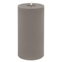 Lemon Pavilion Furniture and Decor Luxe Collection Melt Effect LED Candle, Wax, L15 x W15 x H30 cm, Grey - thumbnail 2