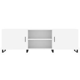 Berkfield Home TV Cabinet White 150x30x50 cm Engineered Wood - Size: 150 x 30 x 50 cm - thumbnail 5
