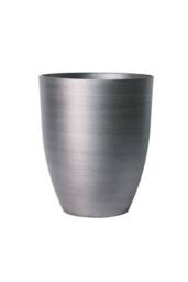 KDMD Brushed Steel Metallic Look Plastic Planter 52.5cm in Silver