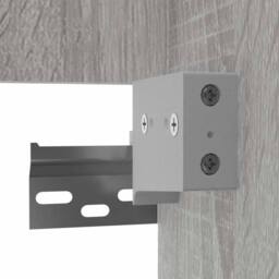 Berkfield Home Bathroom Cabinet with Mirror Grey Sonoma 41x38.5x48 cm Engineered Wood - thumbnail 9