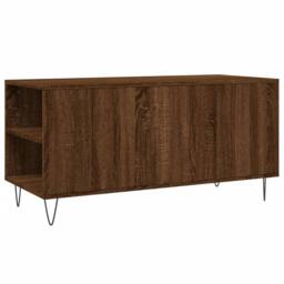 Berkfield Home Modern Coffee Table Brown Oak 102x44.5x50 cm Engineered Wood - thumbnail 8