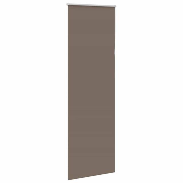 Berkfield Home Roller Blind Blackout Coffee 65x230 cm Fabric Width 60.7 cm Polyester in Brown - image 1