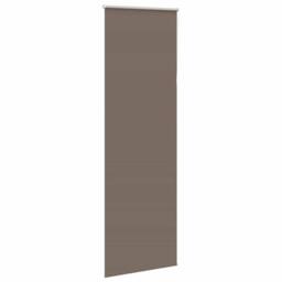 Berkfield Home Roller Blind Blackout Coffee 65x230 cm Fabric Width 60.7 cm Polyester in Brown - thumbnail 1