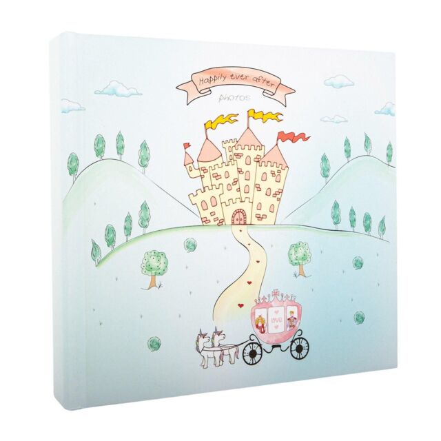 Happy Homewares Modern Fairy Princess Themed Aqua Green Photo Album for Wedding or Child - image 1