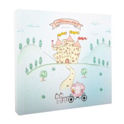 Happy Homewares Modern Fairy Princess Themed Aqua Green Photo Album for Wedding or Child - thumbnail 1
