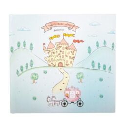 Happy Homewares Modern Fairy Princess Themed Aqua Green Photo Album for Wedding or Child - thumbnail 2