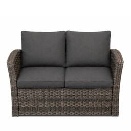 Outdoor Living The Wilmslow 4 Seat Rattan Sofa Lounge Set in Grey - thumbnail 3