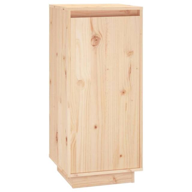 Berkfield Home Shoe Cabinet 35x35x80 cm Solid Wood Pine in Light Brown - Size: 35 x 35 x 80 cm - image 1