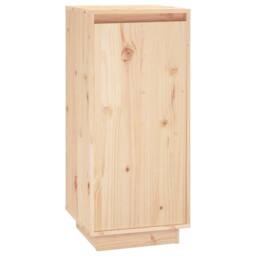 Berkfield Home Shoe Cabinet 35x35x80 cm Solid Wood Pine in Light Brown - Size: 35 x 35 x 80 cm