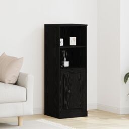 Berkfield Home Highboard Black Oak 36x35.5x103.5 cm Engineered Wood