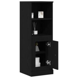 Berkfield Home Highboard Black Oak 36x35.5x103.5 cm Engineered Wood - thumbnail 3