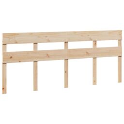 Berkfield Home Bed Frame without Mattress 180x200 cm Super King Solid Wood Pine in Brown - thumbnail 4