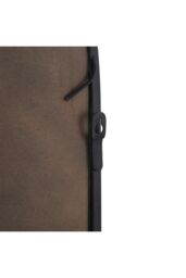 Living and Home Modern Arched Wall-mounted Metal Frame Windowpane Mirror in Black - thumbnail 6