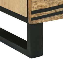 Berkfield Home Bedside Cabinets - 2 pcs, 40x33.5x46 cm, Solid Mango Wood & Engineered Wood in Brown - Size: 40x33.5x46 cm - thumbnail 9