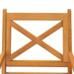 Berkfield Home Outdoor Dining Chairs 6 pcs Solid Wood Acacia in Brown - thumbnail 5
