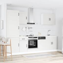 Berkfield Home 7 Piece Kitchen Cabinet Set Kalmar White Engineered Wood - thumbnail 3