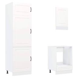 Berkfield Home 7 Piece Kitchen Cabinet Set Kalmar White Engineered Wood - thumbnail 5