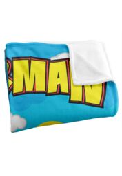 Warner Brothers Superman Officially Licensed Silky Touch Super Soft Throw Blanket 152 x 127 cm in White - thumbnail 3