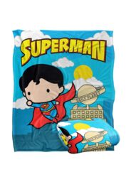 Warner Brothers Superman Officially Licensed Silky Touch Super Soft Throw Blanket 152 x 127 cm in White - thumbnail 2