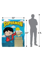 Warner Brothers Superman Officially Licensed Silky Touch Super Soft Throw Blanket 152 x 127 cm in White - thumbnail 5