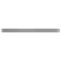 Berkfield Home Garden Raised Bed Powder-coated Steel 440x80x36 cm Silver - Size: 440 x 80 x 36 cm - thumbnail 1