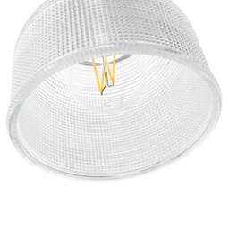 Happy Homewares Modern Domed Transparent Etched Glass Pendant Lighting Shade - 15cm in Clear - thumbnail 6