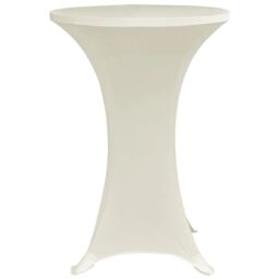 Berkfield Home Standing Table Cover √ò80 cm Cream Stretch 4 pcs - thumbnail 4