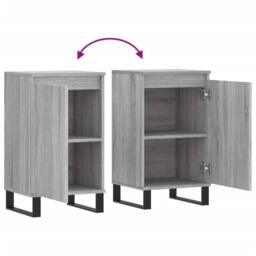Berkfield Home Sideboard Grey Sonoma 40x35x70 cm Engineered Wood - Size: 40 x 35 x 70 cm - thumbnail 9