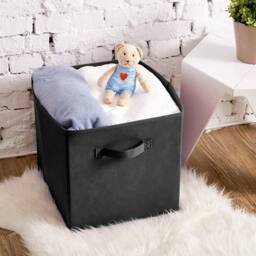 KORVIXA Black 2X FOLDABLE CANVAS STORAGE COLLAPSIBLE - thumbnail 5
