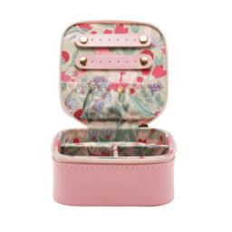 Sophia Lane Pink & Green Floral Jewellery Box in Light Pink - thumbnail 4