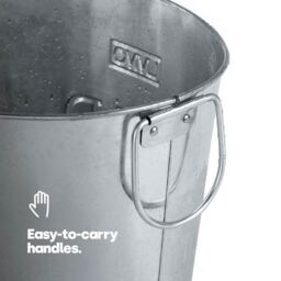 LIVIVO Galvanised Ice Bucket Champagne Bath 24L Large Drinks Cooler for Parties Wine Beer Outdoor Entertaining in Metallic Silver - thumbnail 8