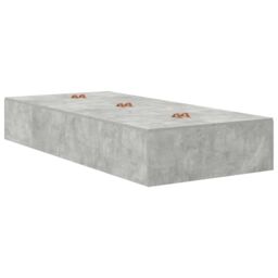 Berkfield Home Bed Frame Concrete grey Concrete Single Storage Bed Frame - thumbnail 3