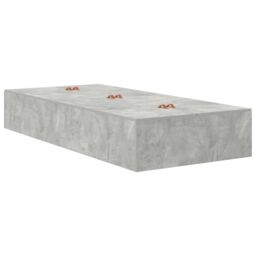 Berkfield Home Bed Frame Concrete grey Concrete Single Storage Bed Frame - thumbnail 8