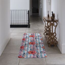 Benjamin Tate Design Bouquet Of Watercolor Tiger Lilies Runner Rug in Natural - Size: 67 cm x 230 cm - thumbnail 3