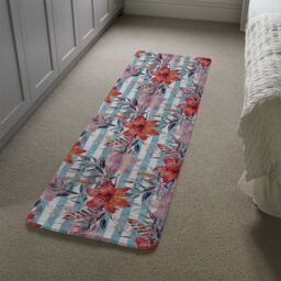 Benjamin Tate Design Bouquet Of Watercolor Tiger Lilies Runner Rug in Natural - Size: 67 cm x 230 cm - thumbnail 4